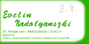 evelin nadolyanszki business card